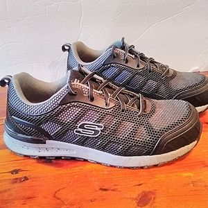 Skechers BULKLIN - LYNDALE Mens Safety Trainers Black by Skechers Work Size 11 W